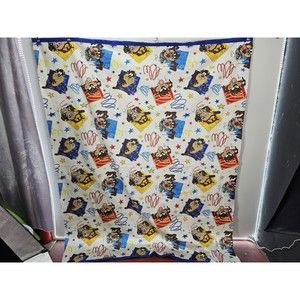 Vintage 1996 Looney Toons Tazmanian Devil RARE Comforter Blanket Twin 72x90 TAZ